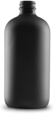 O depósito de garrafa 8 colrs disponível em massa 6 pacote de 16 oz garrafas de vidro transparente com pulverizador de gatilho preto; Quantidade por atacado para óleos essenciais, plantas com um acabamento bonito para proteger e preservar a qualidade
