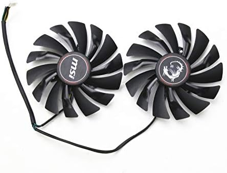 Novo ventilador de placa gráfica para msi gtx 960 970 980 games dual fan pld10010s12hh 95mm 6pin