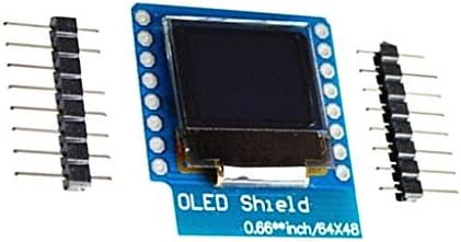 Gump's Grocery OLED Shield para Wemos D1 Mini 0,66 polegada 64x48 IIC I2C para Arduino Compatível