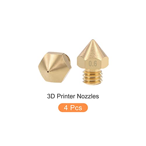 Metallixity 3D Impressora Bocal 4pcs, bocos de latão Extrusora - para impressora 3D MK8