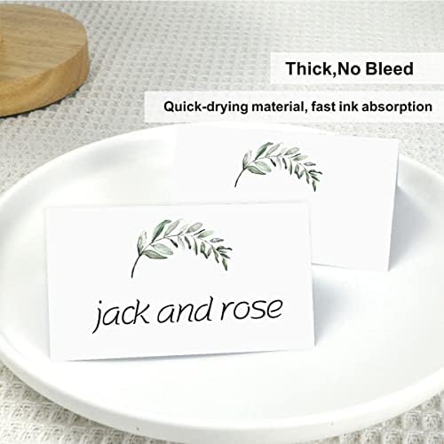 135 Pack Plact Cards com cartas de lugar de assento de padrão em aquarela para cenários de mesa Casamentos de mesa, banquetes, jantares,