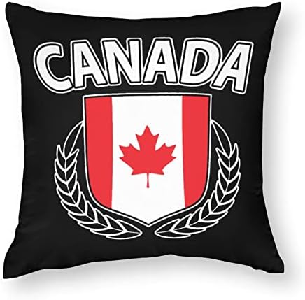 Maple Leaf Canada Bandeira Tampas de travesseiro com almofadas de aprovação da fronha quadrada para sala de estar