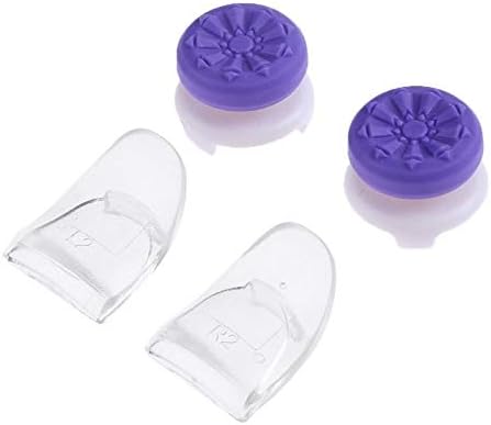 Botões Botões de tampas de tampa de silicone l2 r2 kit de tampas de tampas para acessórios de jogos do controlador PS4 Protetor