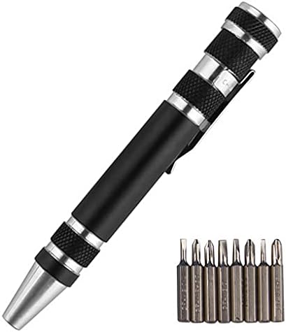 8 em 1 mini -precisão Centro de fenda de caneta Reparação de caneta Liga de ferramenta de precisão Gadget para melhoramento da casa Centro de fenda do computador Cenagem