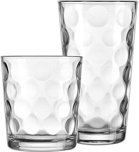 O conjunto moderno de óculos de bebida, copo de gama de galáxias de 12 contagens, inclui 6 óculos mais frios 6 vidros