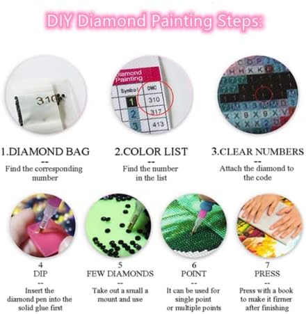 LXTONG Black Bear Pintura Kit de Arte de Diamante 5D Derrilha Redonda Full Round Diamond Little Black Bear Diamond Art Pintura