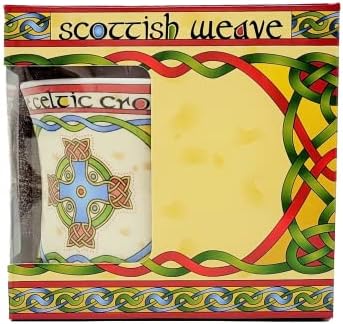 Royal Tara Scottish Celtic Caneca Cruzada - Cup de Terra -Celta - Design de nós Celta - Feito de caneca de China -
