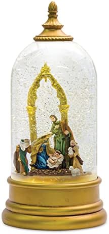 Melrose Nativity Snow Globe 10,5 H, Plástico, Presente Home Decoração Criativa do Quarto