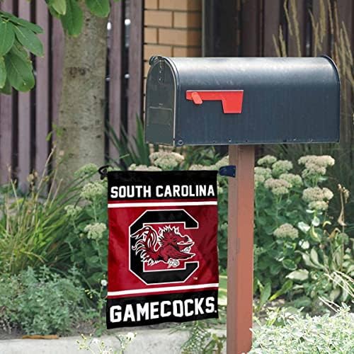 Gamecocks Gamecocks Bandeira do jardim e caixa de correio Post Mount Holder Set