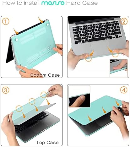 Caso de Mosis apenas compatível com MacBook Pro retina 13 polegadas, capa de casca dura de plástico e capa do teclado