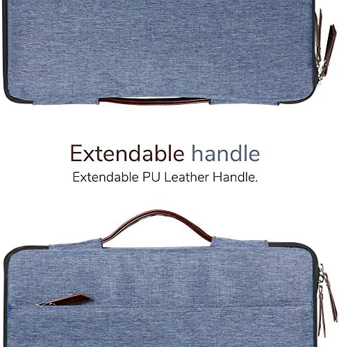 GMYLE 13-13,3 polegadas Saco de laptop resistente à manga de transporte macio com alça extensível para MacBook Air Pro retina e