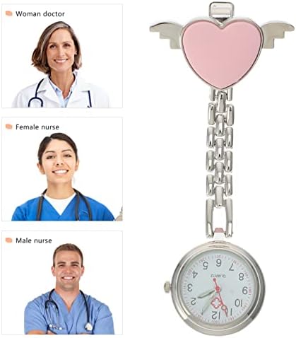 Partykindom womans observa amor coração enfermeira assistir clipe no bolso relógio pendurado fob assista doutor