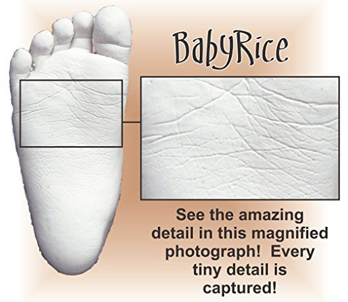 Babyrice 3D Baby Boy Casting Kit Mahogange Gold Effect Frame Pé