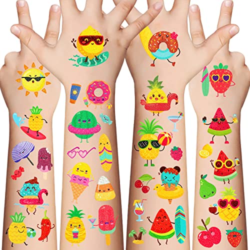 145 PCS Fada Tatuagem temporária para crianças- 10 estilos de folhas Glitter Face Maquia