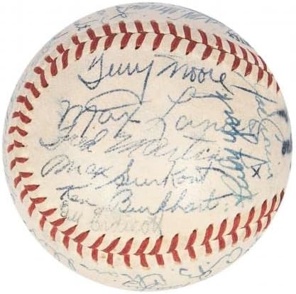 1946 World Series St. Louis Cardinals vs Boston Red Sox assinado Baseball JSA COA - Bolalls autografados