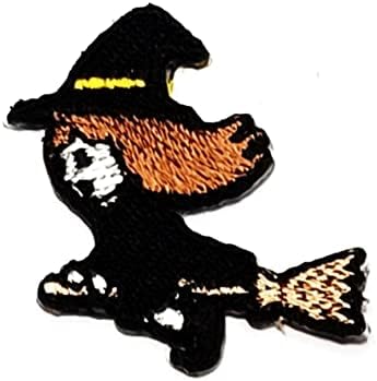 Kleenplus 3pcs. Mini fofo de desenho animado de bruxas crianças crianças bordadas ferro em costura em crachá para jeans jaquetas chapéus mochilas camisetas adesivas e remendos decorativos