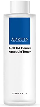 Toner de ampoule de barreira de arztin A-Cera, ampoule tampada hidratação úmida Toner firme hialurônico, ceramida, cuidados com barreira
