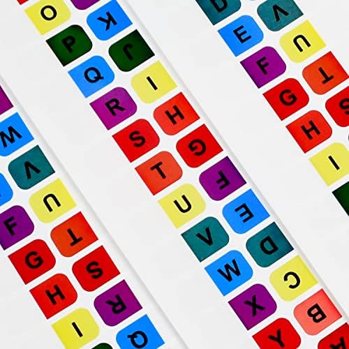 520 PCs Colorido Guias Alfabéticas Permanentes Indexos A a Z Guias de Página Transparente Guias Auto Adesivo Guias Guias de Arquivo Alfabético Para Office da Escola