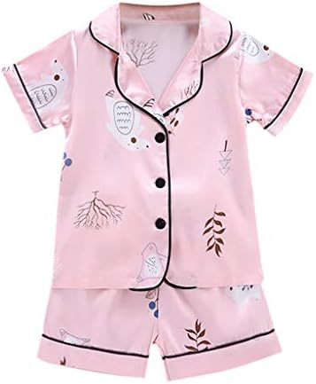Roupas de menina xbkplo 2t-3t criança infantil menino menino pinguim camisas de desenho animado e calça 2pcs pijamas meninas manto