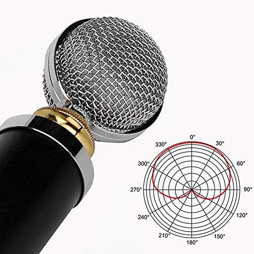 Microfone de garrafa grande de zldqbh, telefone de rede de celular nacional K Song Anchor Live Recording Microphone fornece som estéreo
