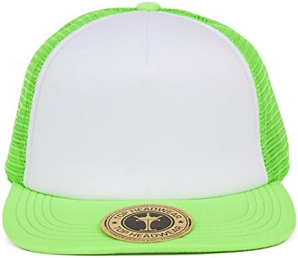 Topheadwear Ajuste Trucker Caps - Green neon/branco