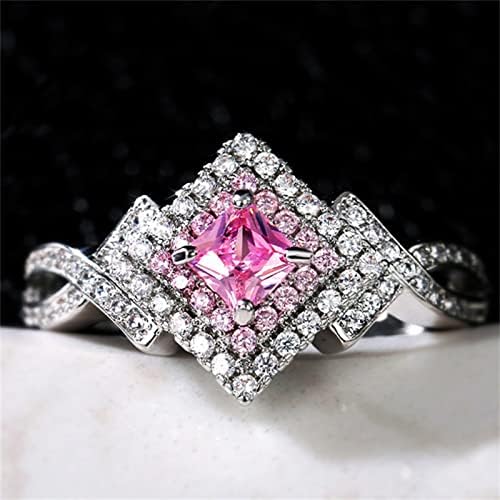 2023 New Ring Jewelry Gift Women's Gift Pink Creative Diamond Ring Ring Ring para dedo