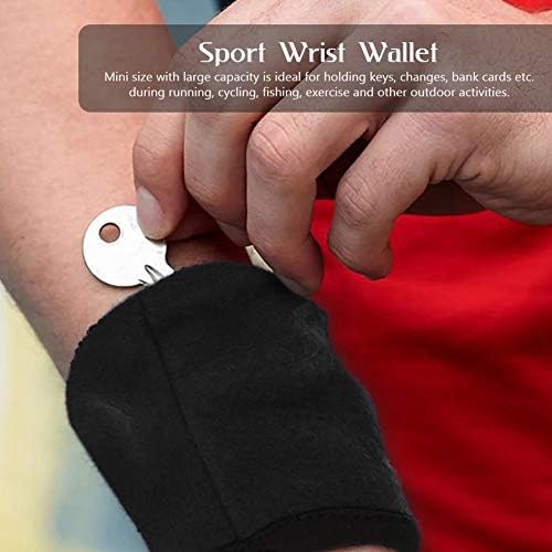Bolsa de pulso de equipamento de saúde YOSOO com zíper, carteira de pulso de pulseira para corrida, caminhada, basquete, tênis, caminhada