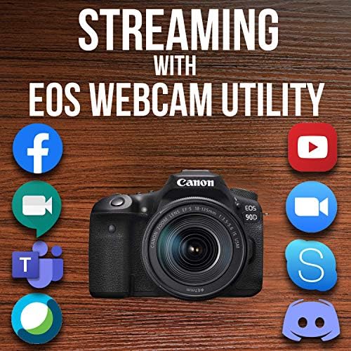 Câmera Canon DSLR [EOS 90D] | Kit de criador de vídeo em vlogging com microfone estéreo DM-E100, cartão de memória SDHC de 32 GB e acessório de pára-brisas para gravação ao ar livre