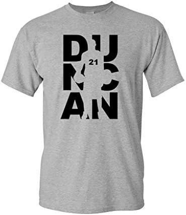 Duncan Fan usa camiseta de camisetas para adultos de esportes de basquete