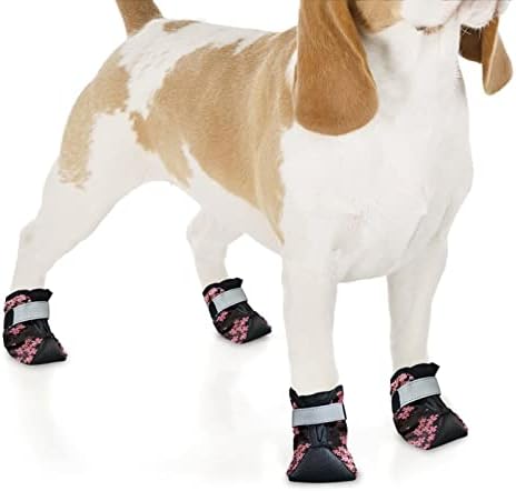 Sapatos de cachorro de cachorro rosa DDFs Sapatos de cachorro Ajuste, desgaste sem deslizamento botas de cachorro