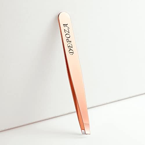 Tweezer de DePoza feita à mão para remoção de cabelo para sobrancelhas, pinças profissionais de aço inoxidável profissional