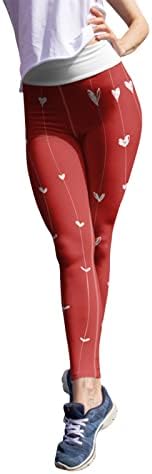 Valentines High Rise Leggings For Women Love Print Running Yoga Leggings Ultra Mold mole escovados calças trepadeiras