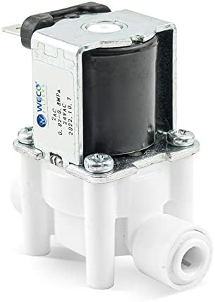 WECO 24V CA Normalmente fechado Válvula solenóide para filtros de água com acessórios rápidos de conexão / desconexão