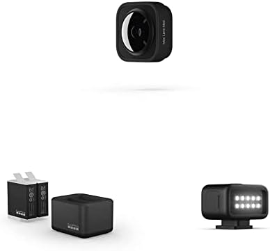 GoPro Max Lens Mod & Dual Bateria Charger + 2 Baterias Enduro - Acessório Gopro Oficial e Mod Light
