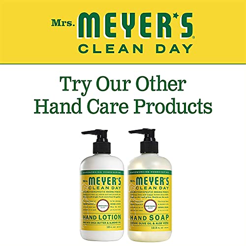Sra. Meyer's Hand Soap, feito com óleos essenciais, fórmula biodegradável, madressilva, 12,5 fl. Oz - pacote de 6