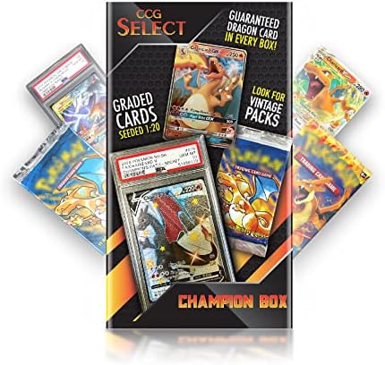 CCG Select Fire Dragon Champion Mystery Box w/ 3 pacote de colecionadores de booster pacotes