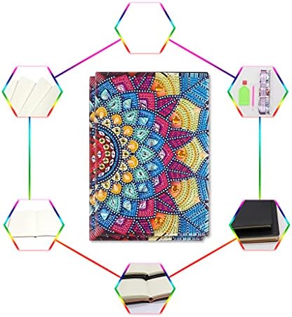 5D Diamond Painting Notebook Kits Mandala Capa Flor Couro Diy Special Journal SketchBook Cross Stitch Diamond Art