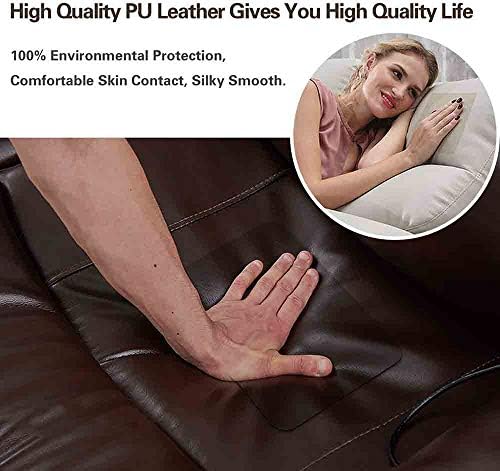 Fita de kit de remendo de couro para sofás autoadesivo para mobiliários de sofá de vinil assentos de carro 19x50 polegadas,
