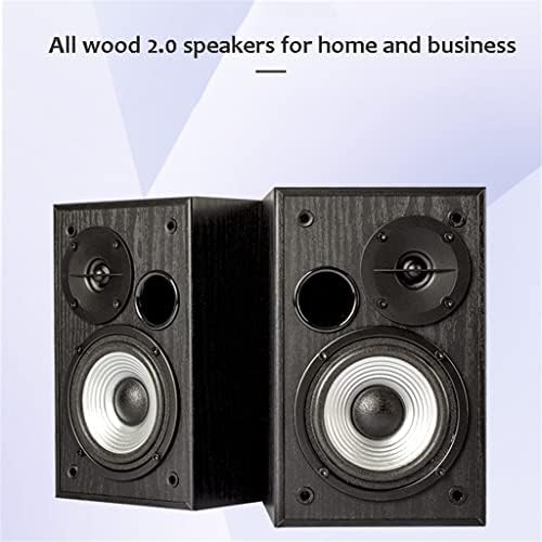 MBBJM Wood Computer Speaker USB 1,3m com fio 1 par alto alto -falante estéreo para laptop telefone 12w * 2 alto -falante