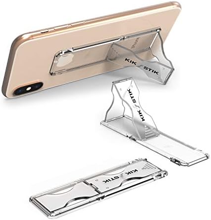 PureGear Kikstik Universal Phone Kickstand & Grip, Ultra-Fhin, Low Perfil, Compatível com carregador sem fio, suporte