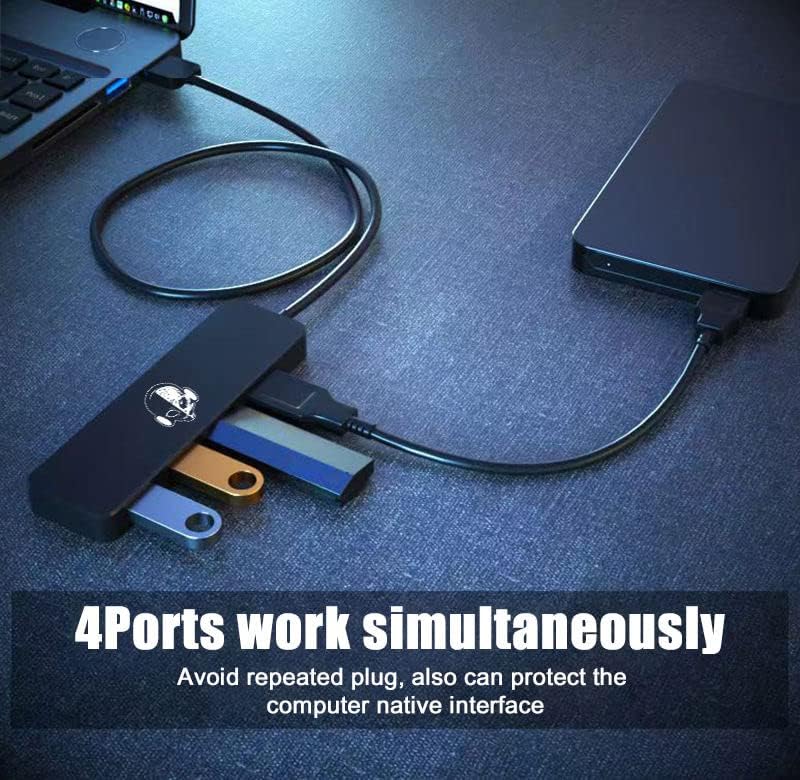 Aliens Tech: Hub USB 3.0 de 4 portas, Ultra-Slim para laptop, PC, Xbox e muito mais