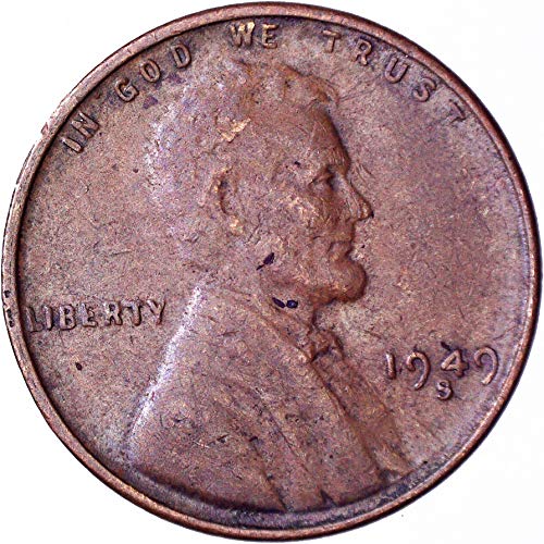 1949 S Lincoln Wheat Cent 1C