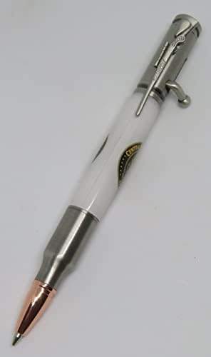 PQ - Keen artesanal artesanal CIA 30 calibre parafuso Ação Ação antiga caneta de estanho