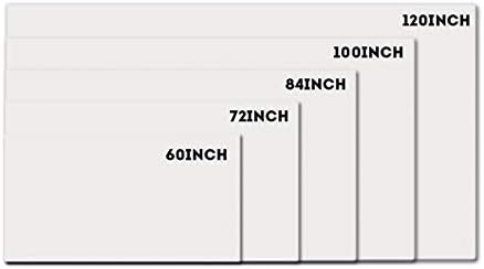 PBKINKM 60-120 polegadas portátil Cortina de cor branca portátil Corte de projeção anti-luz simples 16: 9 Escritório