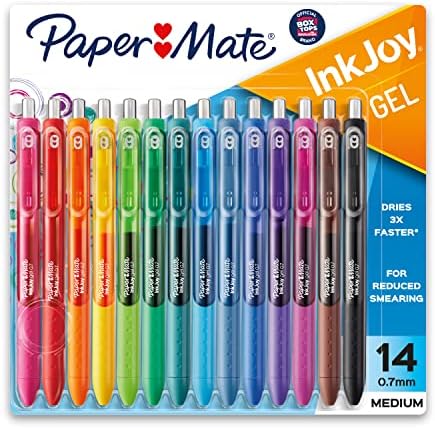 Paper Mate Clearpoint Lápis mecânicos, 0,7 mm, HB 2, barris de moda, 4 canetas de contagem e tinta, canetas de gel, ponto médio, variado, 14 contagem