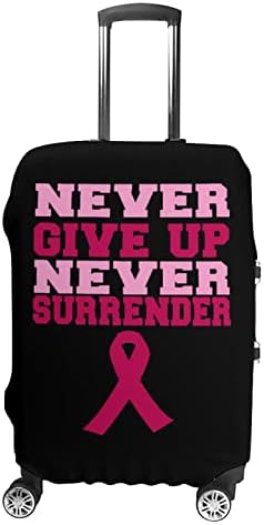 Nunca entregue a bagagem de viagens de câncer de mama para câncer de mama Tampa de bagagem lavável com zíper com zíper