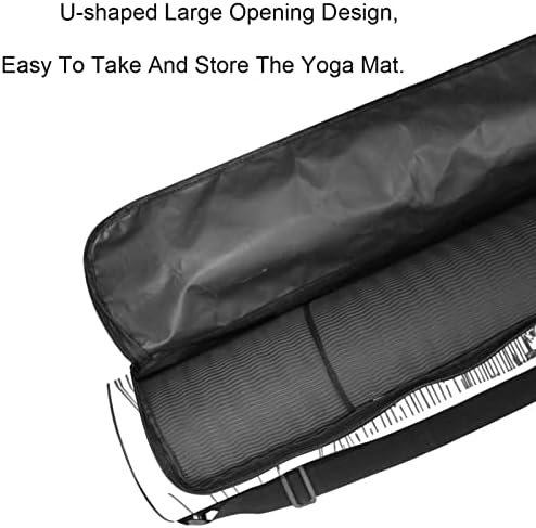 Lighthouse no Storm Yoga Mat Bags Full-Zip Yoga Carry Bag para homens, Exercício de ioga transportadora com alça ajustável