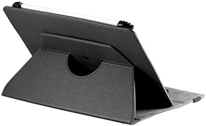 Capa de couro de couro falso de Navitech Black com 360 suporte de rotação compatível com a Acer Iconia A1-830