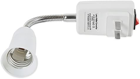 Adaptador de soquete ELECTOP E27 com o interruptor On/Off para o plugue dos EUA, conversor de lâmpada de lâmpada de extensão flexível