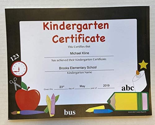 Certificado de reconhecimento - certificado de jardim de infância